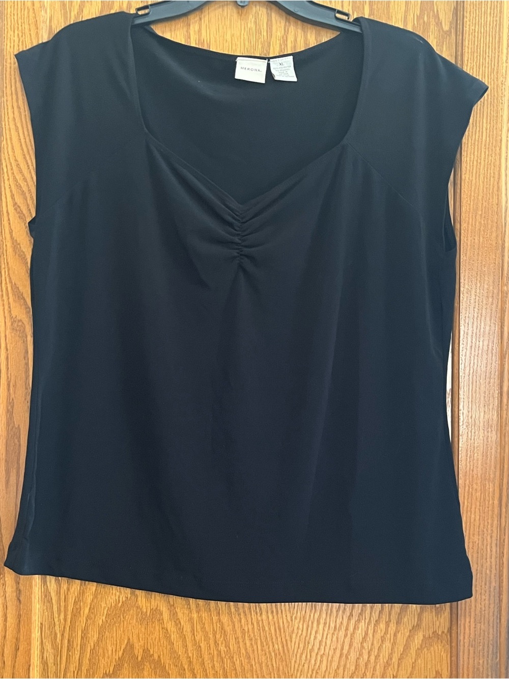 Merona Black Cap-Sleeve V-Neck Camisole